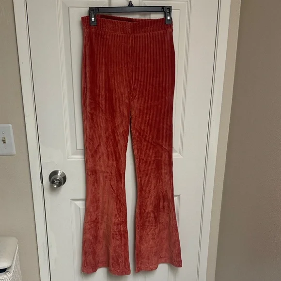 Aerie Groove On Velour Flare Corduroy Pants - Picture 4 of 8